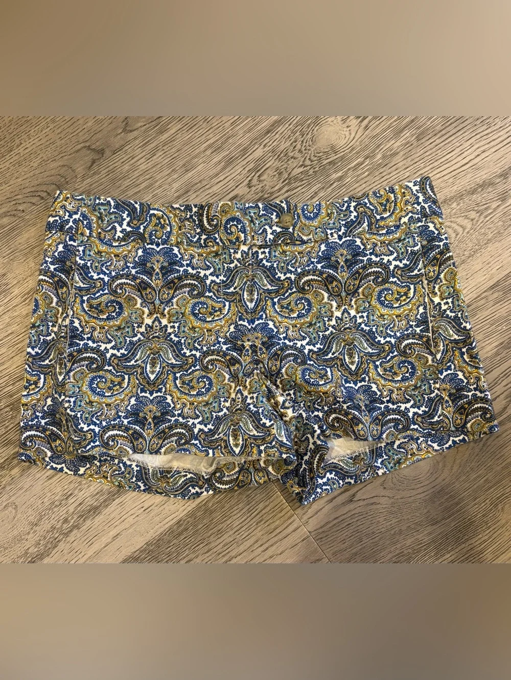 J.Crew Paisley Chino Shorts Coastal Preppy Size 6